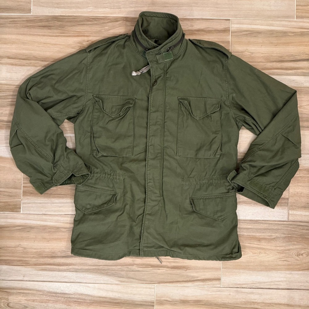 Vintage 1987 M-65 Field Jacket US Military OG-107 Medium Regular So-Sew Styles